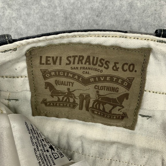 Levis Cargo Shorts Mens Sz 29 (30 x 10.5) Camo Gray Black White Tab Army Pockets - Picture 9 of 16